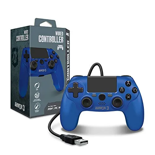 Armor3 Wired Game Controller for PS4/ PC/ Mac (Blue) - PlayStation 4