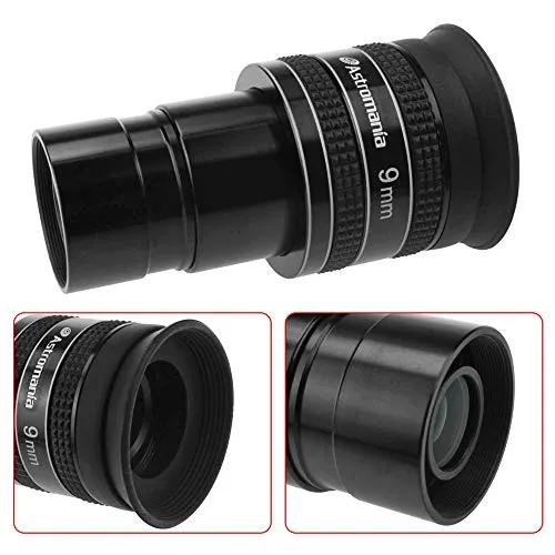 Astromania Telescope Eyepiece 9mm, Wide Angle 58 Degree Apparent Field Planetary Eyepiece for 1.25 inch Astronomy Telescope & Filter, Fully Multi-Coated Telescope Accessory for Planetary Observation