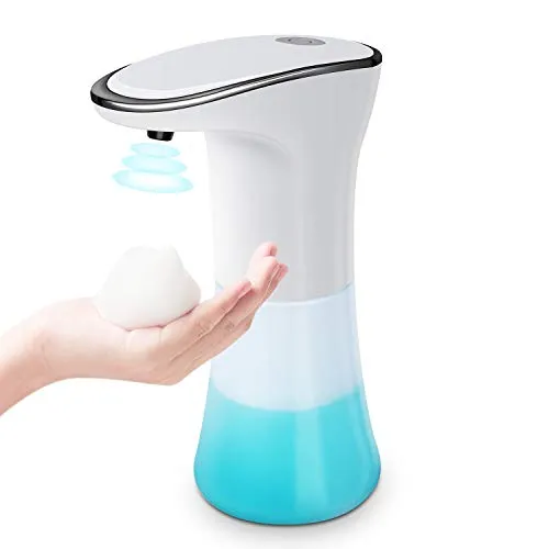 Automatic Soap Dispenser,DUTERID Touchless Foam Soap Dispenser Sensor Infrared Motion Soap Dispenser IPX4 Waterproof Liquid Hands Free Soap Foaming Dispenser for Bathroom Kitchen Toilet Hotel Kids