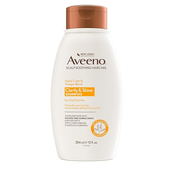 Aveeno Scalp Soothing Apple Cider Vinegar Blend Shampoo, 12 Ounce