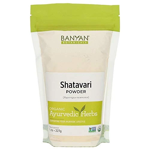Banyan Botanicals Organic Shatavari Powder ï¿½ Asparagus racemosus ï¿½ Ayurvedic Herb for Vata & Pitta, Balanced Female Hormones, Energy, Vitality & More* ï¿½ 1/2lb. ï¿½ï¿½ Non-GMO Sustainably Sourced Vegan