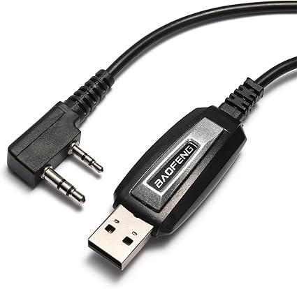 BAOFENG USB Programming Cable Two-Way Portable.for UV-5R 5RPlus, BF-888S BF-888S EX, 5RX3, 3RPlus, H777, BF-F8HP, 5RA, 5RE, with CD-ROM and Operating Instructions