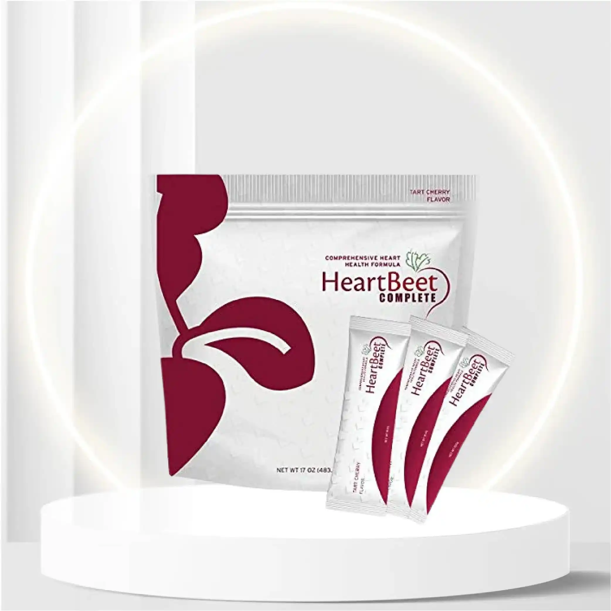 Beetroot Powder + More - for Blood Pressure & Circulation w/Beetroot, L-arginine, L-citrulline, CoQ10 & Turmeric. 30 Ind. Serv. Natural HeartBeet Completeï¿½.
