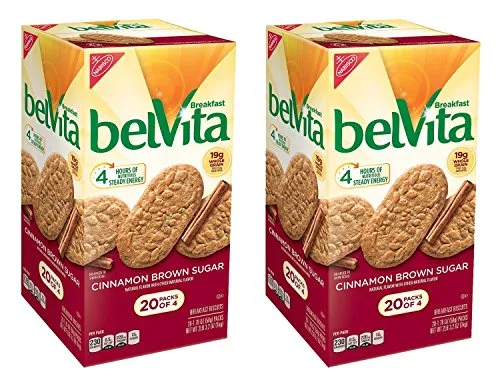 Belvita Brown Sugar Cinnamon Biscuits, (Pack of 2)