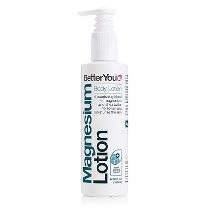 BetterYou Magnesium Body Lotion - Body Cream with Magnesium And Shea Butter - Softens Skin, Relaxes Muscles - Nourishing And Lightweight - 6.08 oz