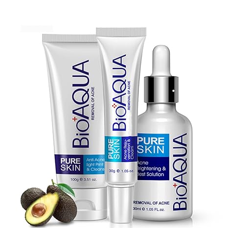 BIOAQUA 3in1 Face Acne Scar Removal Spots Oil Cream Scar Blemish Marks Moisturizing Oil 100g+30g+30ml