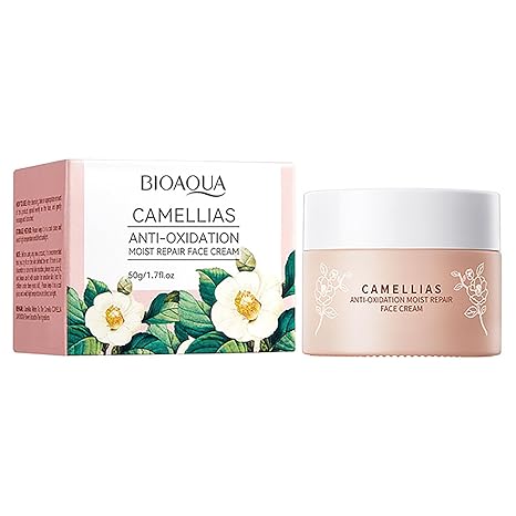 BIOAQUA Camellias Anti-Oxidation Moist Repair Face Cream Moisturizing Facial Skin Care 50g