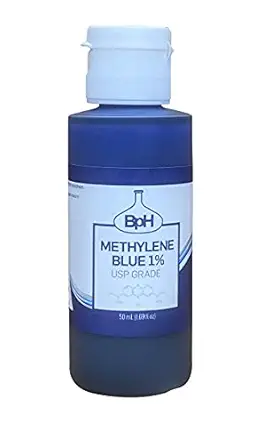 Biopharm Methylene Blue 1% | USP Grade | 50 mL | Easy Dispensing Bottle | 1 Drop Contains 0.5 mg Methylene Blue | Formaldehyde Free | Antioxidant
