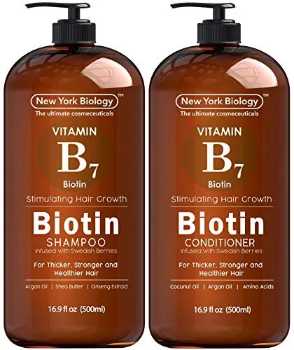 Biotin Shampoo and Conditioner Set for Hair Growth and Volume ï¿½ Anti Dandruff Thickening Formula for Hair Loss and Thinning Hair ï¿½ Volumizing and Nourishing ï¿½ 16.9 fl Oz