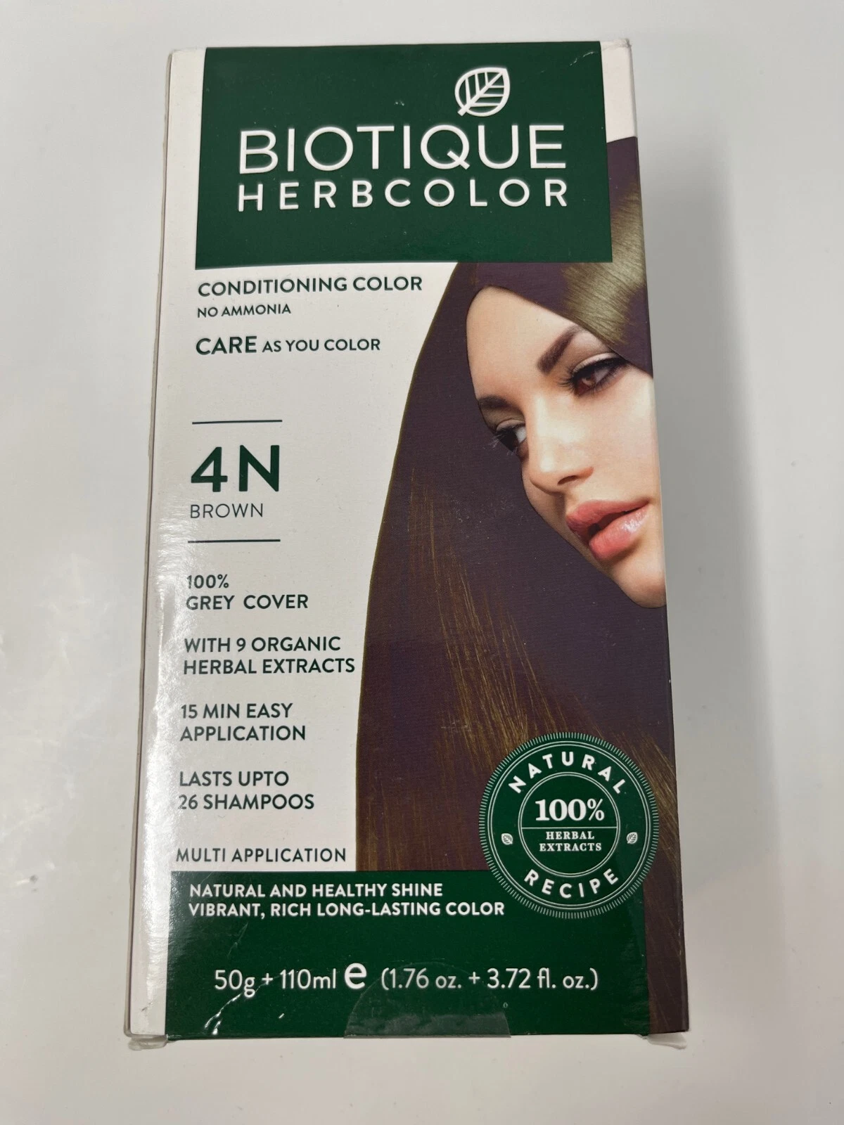Biotique Bio Herbcolor Conditioning Hair Color, 50g + 110ml - Brown 4N New