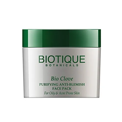 Biotique Purifying Anti-blemish Face Pack - Clove 75Gm I An excellent mix of Herbal Extracts that clear skin blemishes and remove acne and pimples.