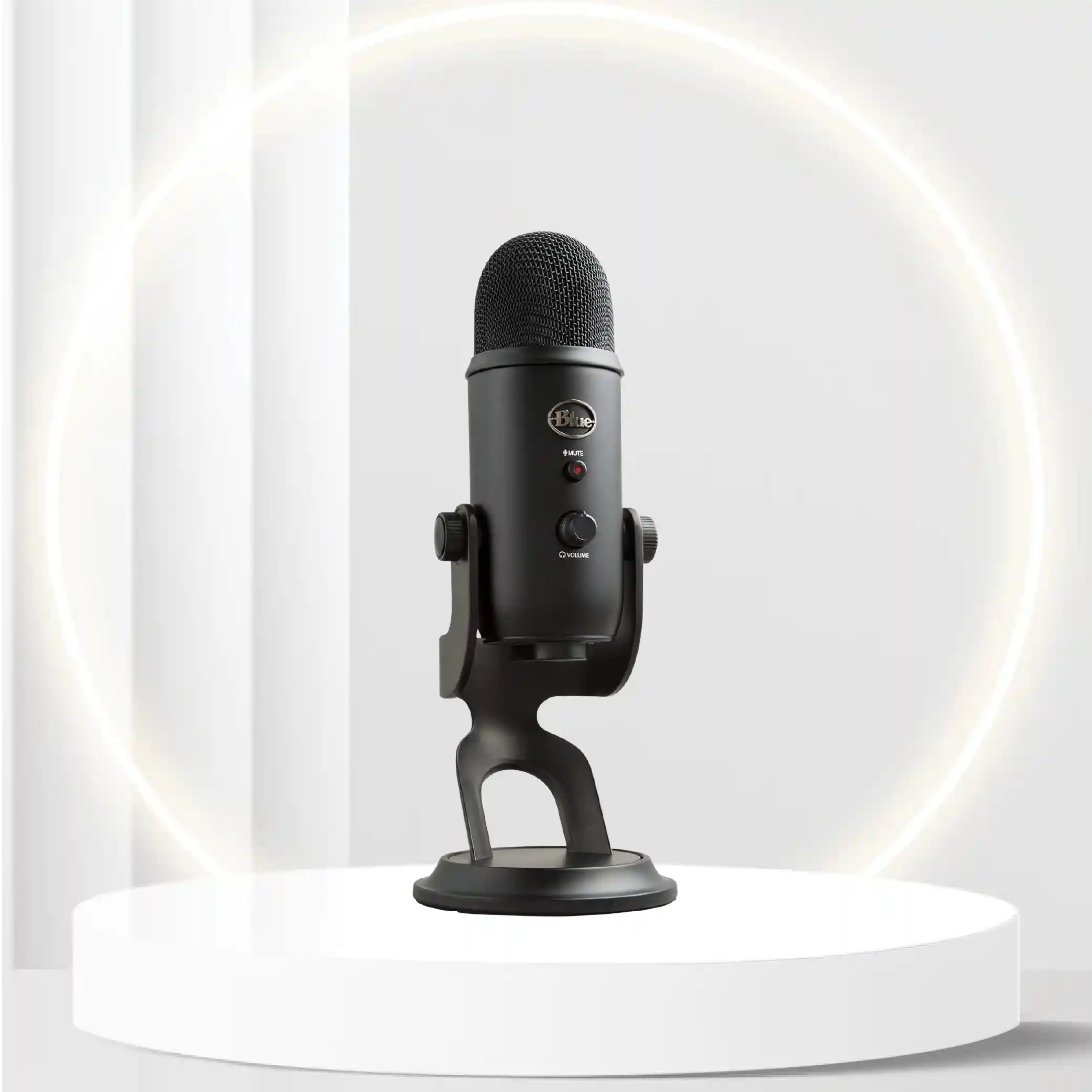 Blue Yeti USB Mic for Recording & Streaming on PC and Mac, 3 Condenser Capsules, 4 Pickup Patterns, Headphone Output and Volume Control, Mic Gain Control, Adjustable Stand, Plug & Play ï¿½ Blackout