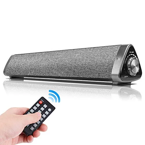 Bluetooth Computer Speakers, Chuangker Wired/Wireless Computer Sound Bar, USB Computer Speakers with Remote Control for PC/Cellphone/Tablet/Desktop/Laptop