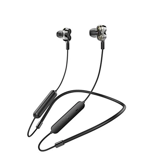 Bluetooth Headphones 5.0 Wireless Earbuds IP6 Waterproof Quad Drivers HiFi with Stereo Bass, 10 Hours Play Time,Noise Cancelling Sweatproof Sport in-Ear Earphones for Running Workout Gym