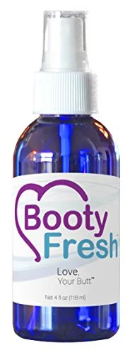 Booty Fresh - Intimate Odor Neutralizing Cleanser Spray to Remove All Smell for Private Parts - Wet Wipe Lover/TP Hater Must Have - Balls, Pits, etc. Too - Soft pH, Bleach-Free, Natural Formula