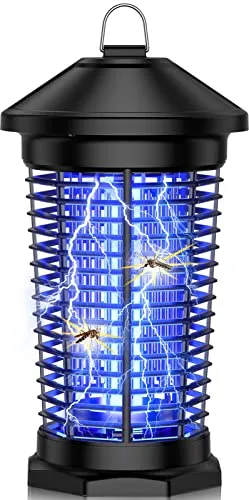 Bug Zapper Outdoor,Jinyeda Electric Mosquito Zapper Indoor 20W with Bug Light,4000V High Powered Fly Trap Mosquito Killer Insect Killer Fly Zapper for Home Backyard,Patio,Camping1