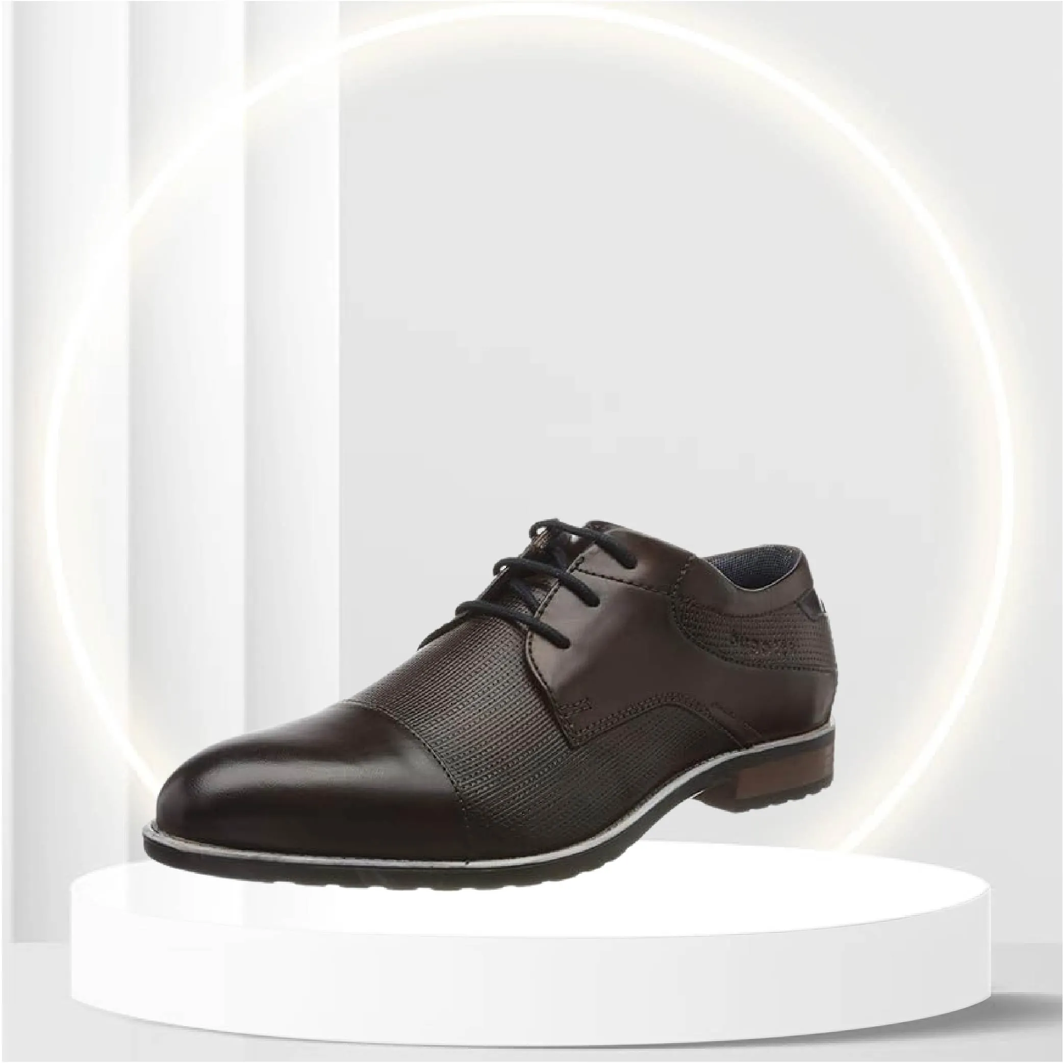 Bugatti Men's Derby Lace-Up, Brown Brown 6000, 8 UK