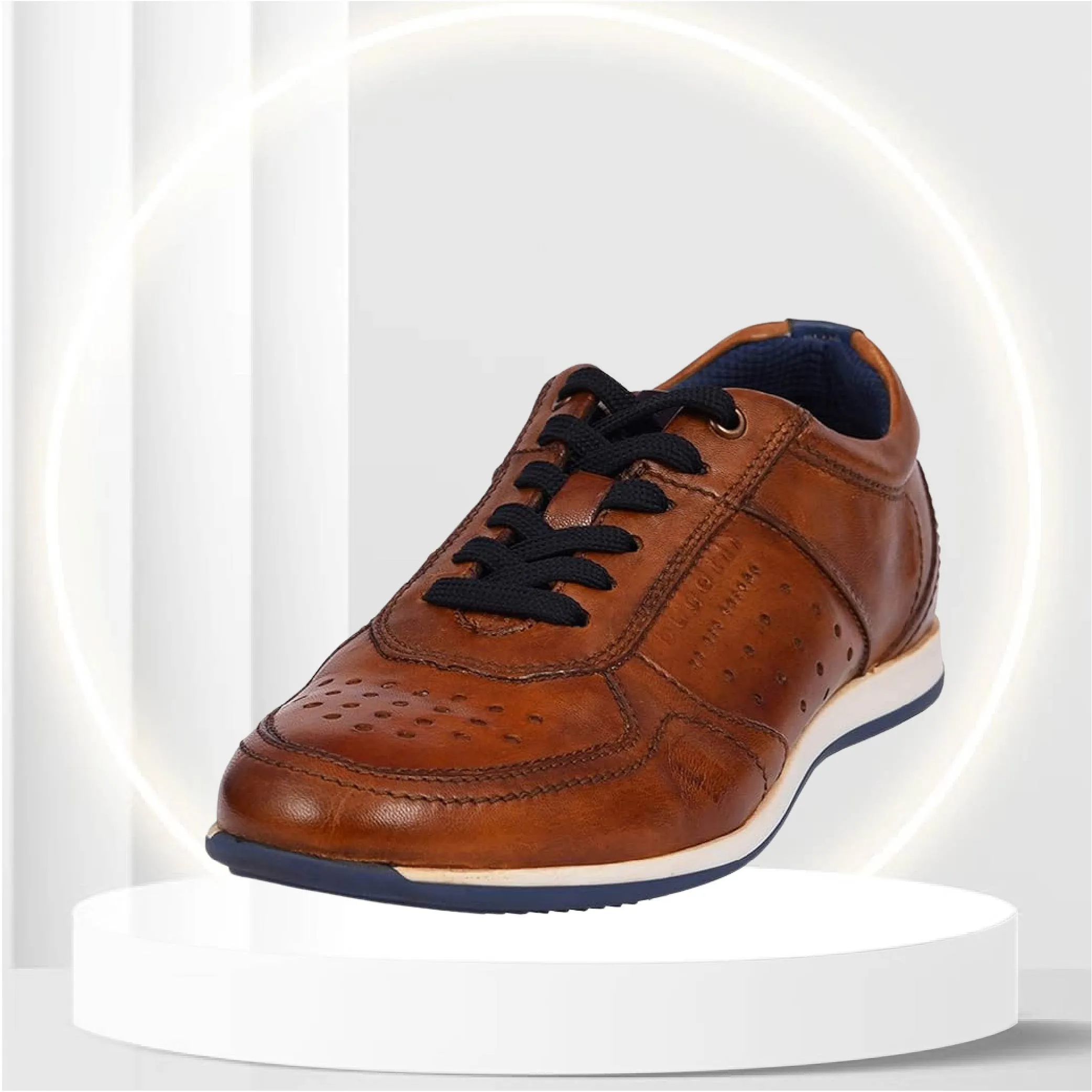 Bugatti Men's Low-Top Sneakers, Brown Cognac 6300, 8.5