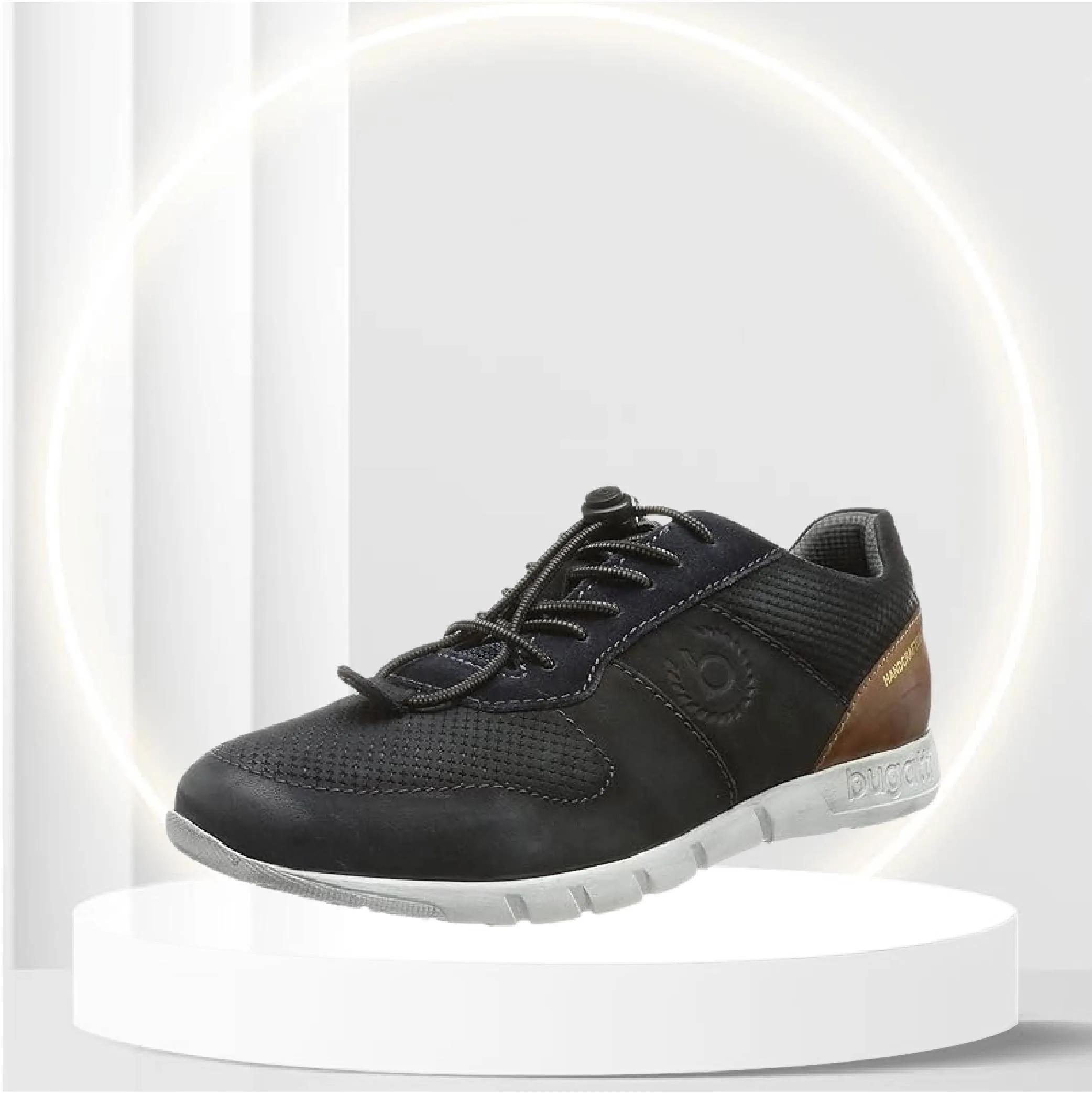 Bugatti Men's Low-Top Sneakers, Dark Blue, 10.5