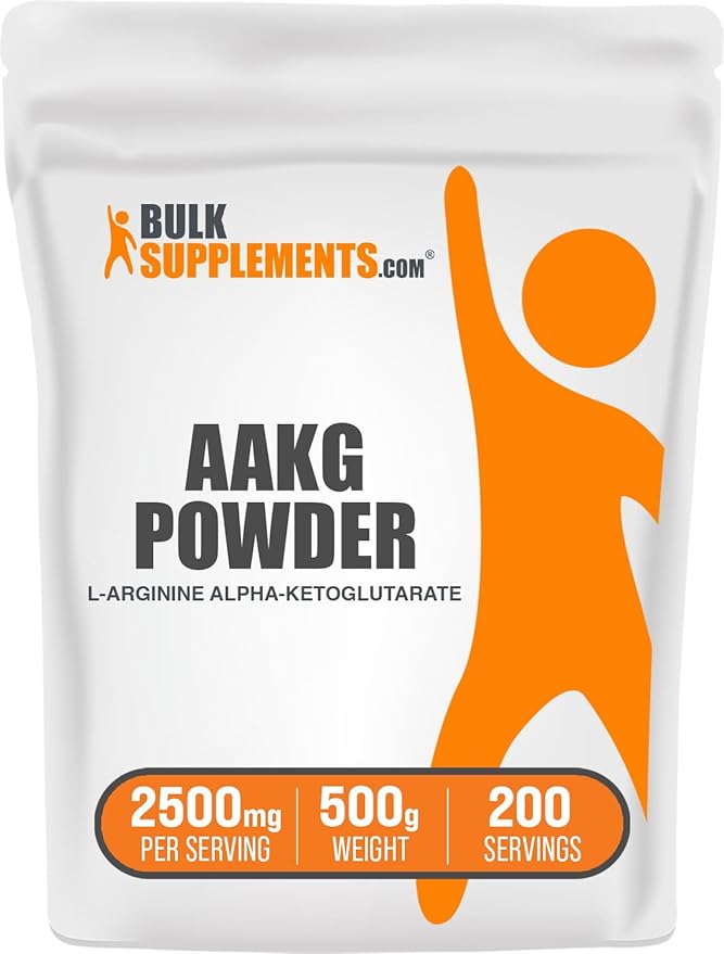BulkSupplements L-Arginine a-Ketoglutarate (AAKG) Powder (500 Grams)