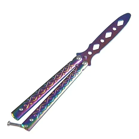 Butterfly Trainer, Unsharp-Blade Practice Training Tool Stainless Steel