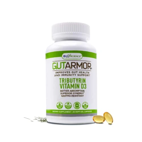 Buy GUT ARMOR for gut health & immune support with 500mg Butyrate & Vitamin D3. Supports digestion. 90 soft gels. Rs. 34,112.