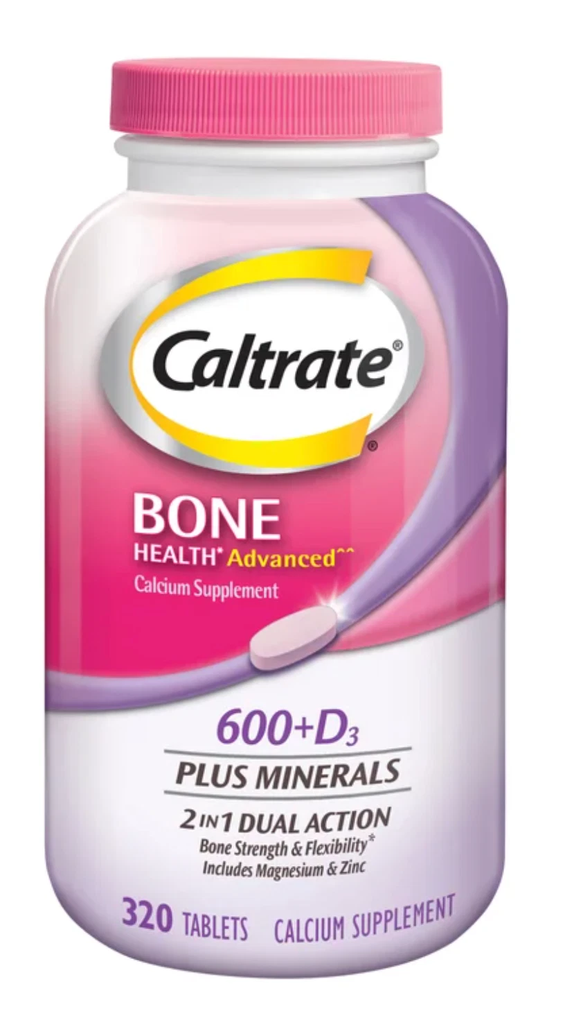 Caltrate 600 + D3 Calcium Plus Minerals 320 Tablets Bone Health