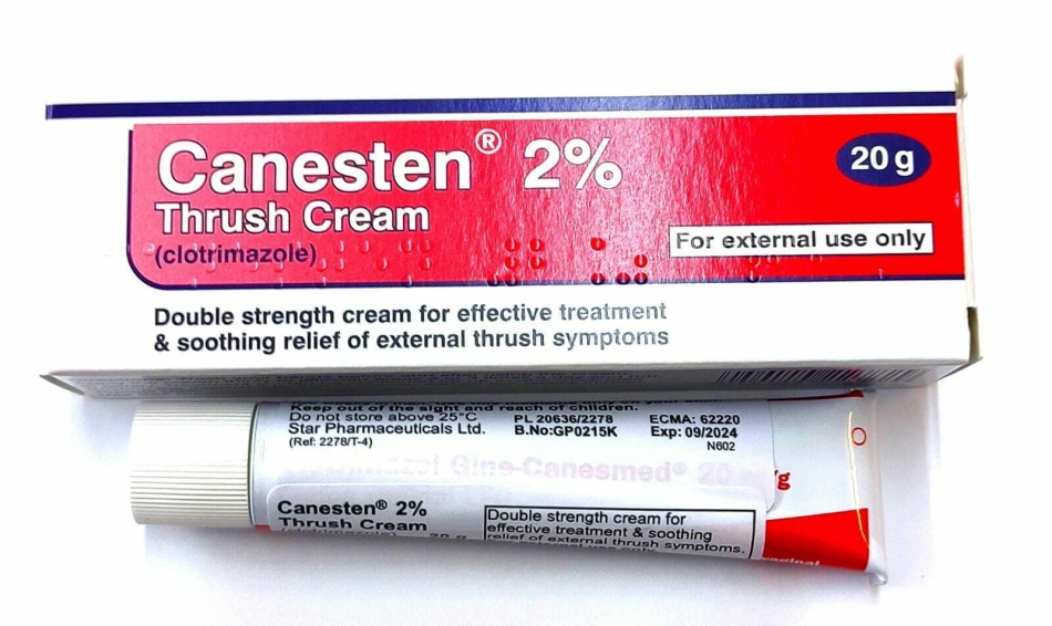 Canesten 2% External VAGINAL THRUSH Cream ( Clotrimazole 2% Cream 