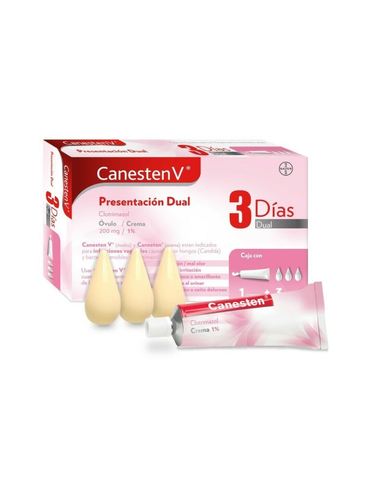 Canesten V DUAL 3 Days Ovules and Cream/Canesten V Dual 3 Dias Ovulos y Crema!!