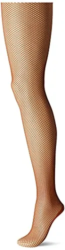 Capezio Women's Professional Fishnet Seam Tights, Toffee, Small/Medium