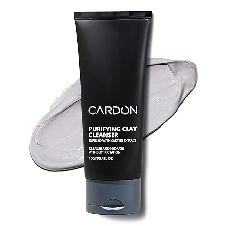 Cardon Men's Deep Pore Cleaning Clay Face Wash, 4x Better Than Charcoal, Oily, Acne-Prone Skin | Korean Premium Skin Care | Remove Face Oil & Dirt