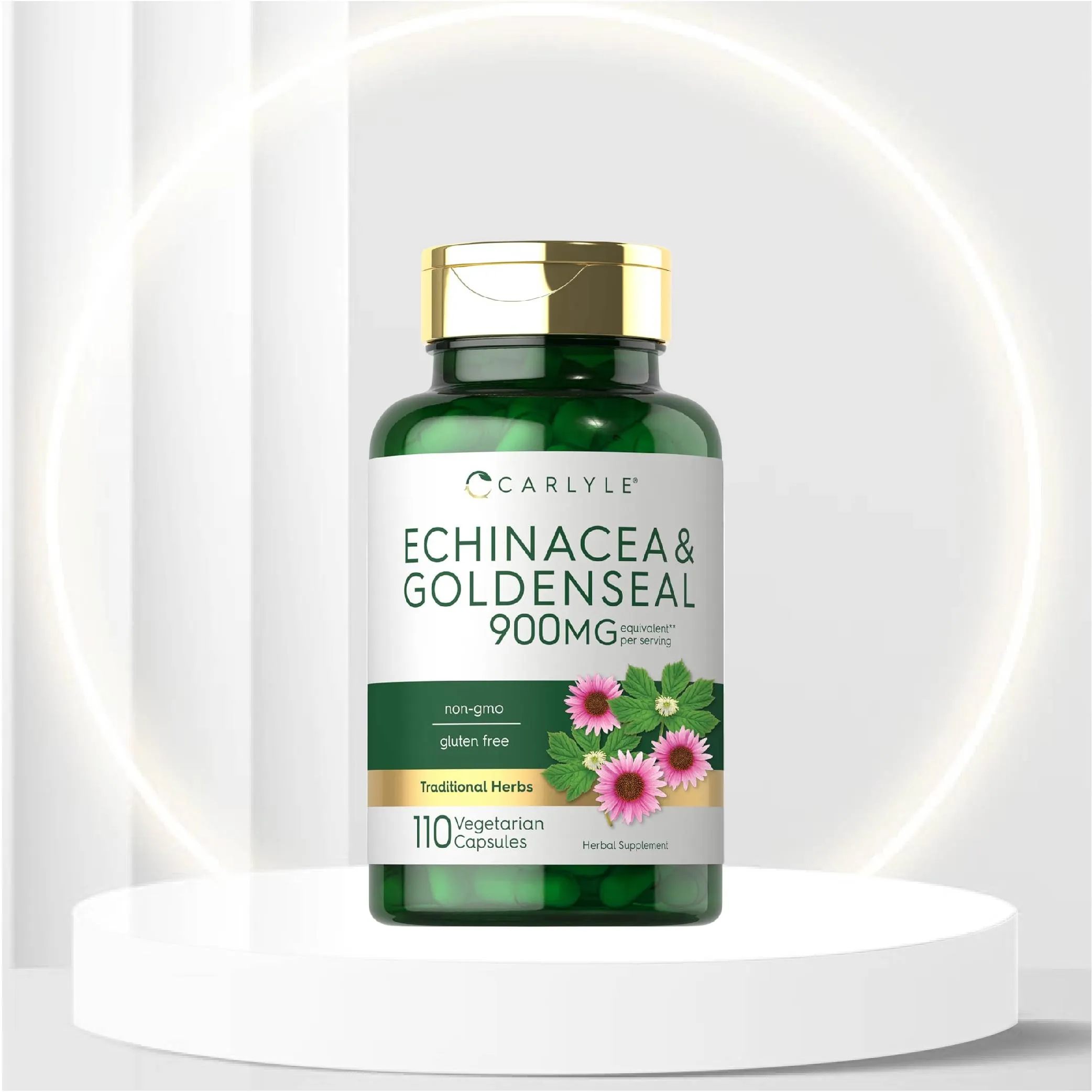 Carlyle Echinacea Goldenseal Capsules | 110 Count | Vegetarian, Non-GMO, Gluten Free