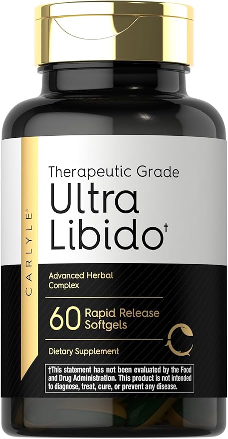 Carlyle Ultra Libido Supplement for Men | 60 Softgel Capsules | Extreme Male Formula | Non-GMO & Gluten Free