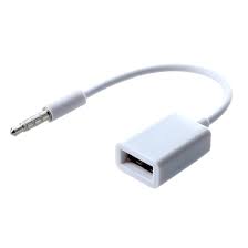 Cars 3.5mm Male AUX Audio Plug Jack To USB 2.0 Female Converter Cord Cable Car MP3