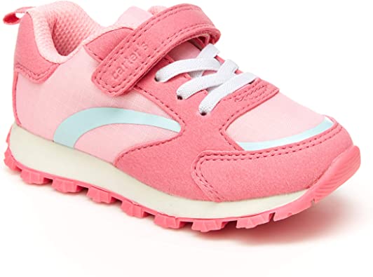 carters Girls Joey Running Shoe Pink 4 Toddler