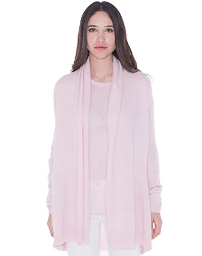 cashmere 4 U 100% Cashmere Oversize Open Front Cardigan Coat for Women