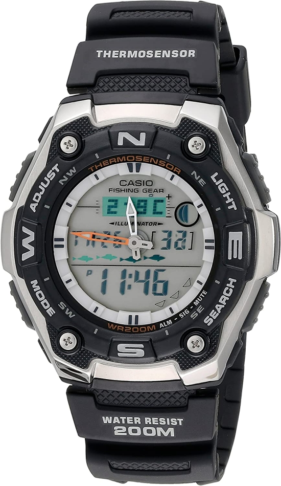 Casio Men's AQW101-1AVCF Active Dial Multi-Task Gear Sport Watch