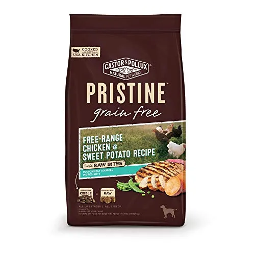 Castor & Pollux Pristine Grain Free Free-Range Chicken & Sweet Potato Recipe with Raw Bites Dry Dog Food