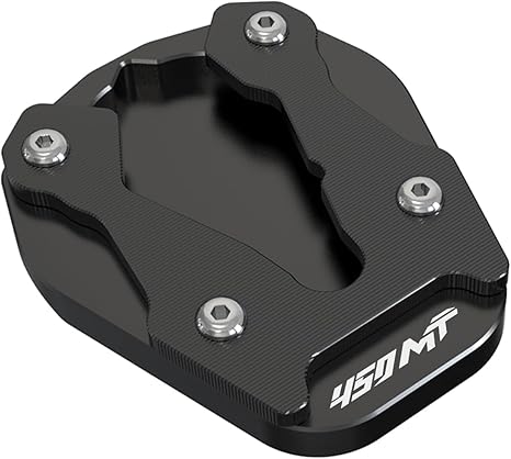 CFMOTO 450MT Kickstand Extension Plate CFMOTO 450MT Side Stand Foot Enlarger Foot Side Stand Extension Pad Support Plate 450MT Kickstand Pad Extender Fit for 450MT 2024+ (Black)
