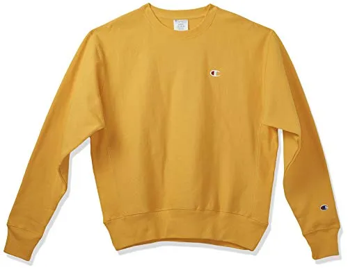 Champion LIFE Men's Reverse Weave Sweatshirt,C Gold/Left Chest 