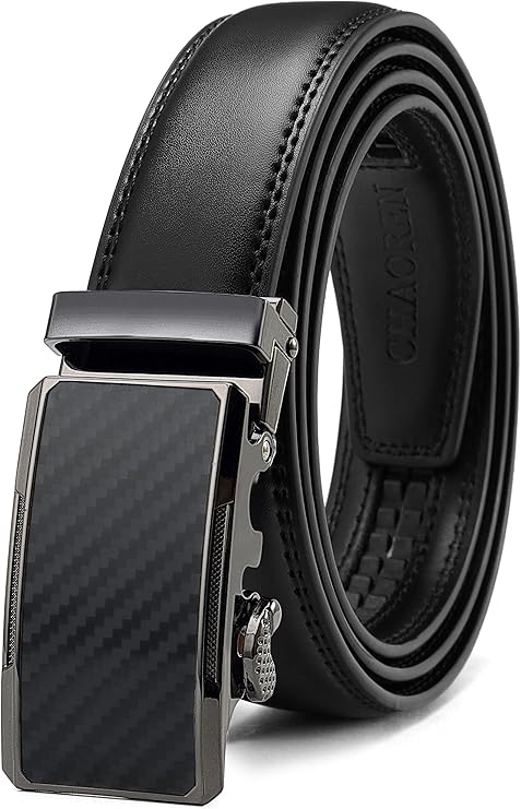 CHAOREN Mens Dress Belt - Mens Ratchet Belt Leather 1 1/4