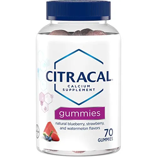 Citracal Calcium +D3 Gummies Assorted Flavors - 70 Ct., Pack of 2