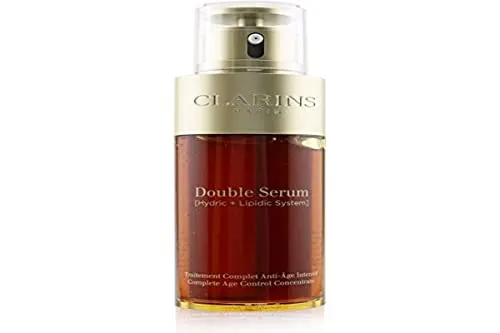 Clarins Double Serum | Award-Winning | Anti-Aging | Visibly Firms, Smoothes and Boosts Radiance in Just 7 Days* | 21 Plant Ingredients, Including Turmeric | All Skin Types, Ages and Ethnicities