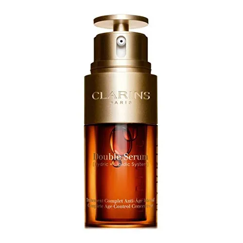 Clarins Double Serum | Award-Winning | Anti-Aging | Visibly Firms, Smoothes and Boosts Radiance in Just 7 Days* | 21 Plant Ingredients, Including Turmeric | All Skin Types, Ages and Ethnicities