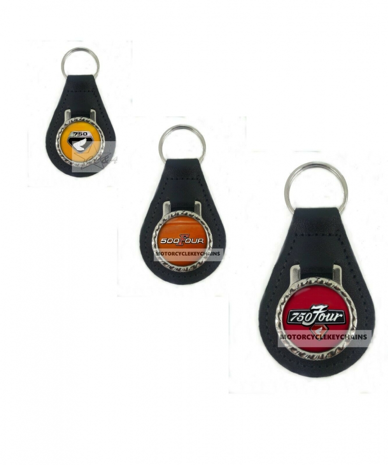 Classic Honda Fours Motorcycle Keychains, CB750, CB500, CB550, CB400, CB350 Four