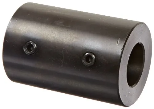 Climax Part RC-100 Mild Steel, Black Oxide Plating Rigid Coupling, 1 inch bore, 2 inch OD, 3 inch Length, 5/16-18 x 1/2 Set Screw