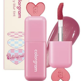 COLORGRAM Juicy Blur Tint 04 Cushiony Peach | Daily Semi-Matte, Semi-Glossy, Long-Lasting Lip Stain, Moisturizing, Buildable & Blendable, highly Pigmented (0.12 Fl. Oz.)