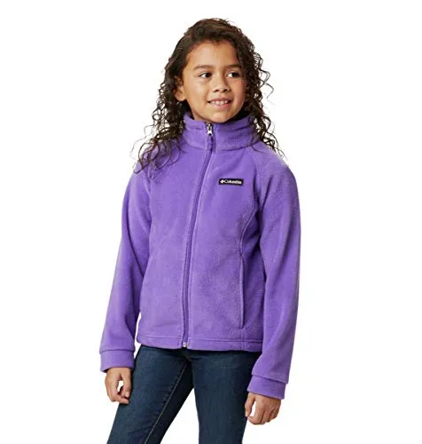 Columbia Girls' Toddler Benton Springs Fleece Jacket, Grape Gum, 2T