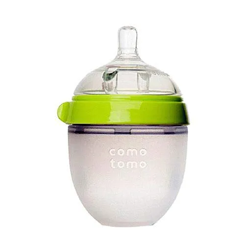 Comotomo 5oz Natural Feel Baby Bottle - Green