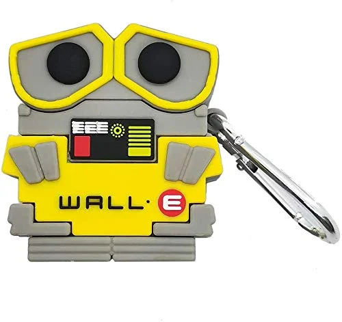 Compatible with Airpods 1/2 Case Cover,3D Cute Cartoon Fun Fashion Stylish Avatar Wall.E Design for Kids Teens Boys Character Skin Keychain Airpod,Cases for Air pods 1& 2